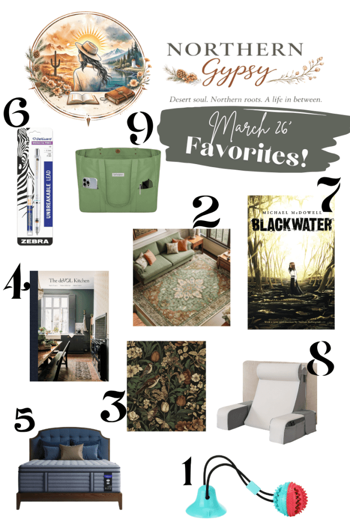 March 2026 Home Decor, Living, planning, reading, etc favorites
